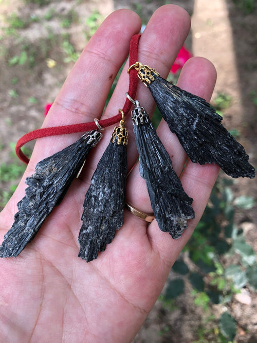 Black Kyanite Pendant
