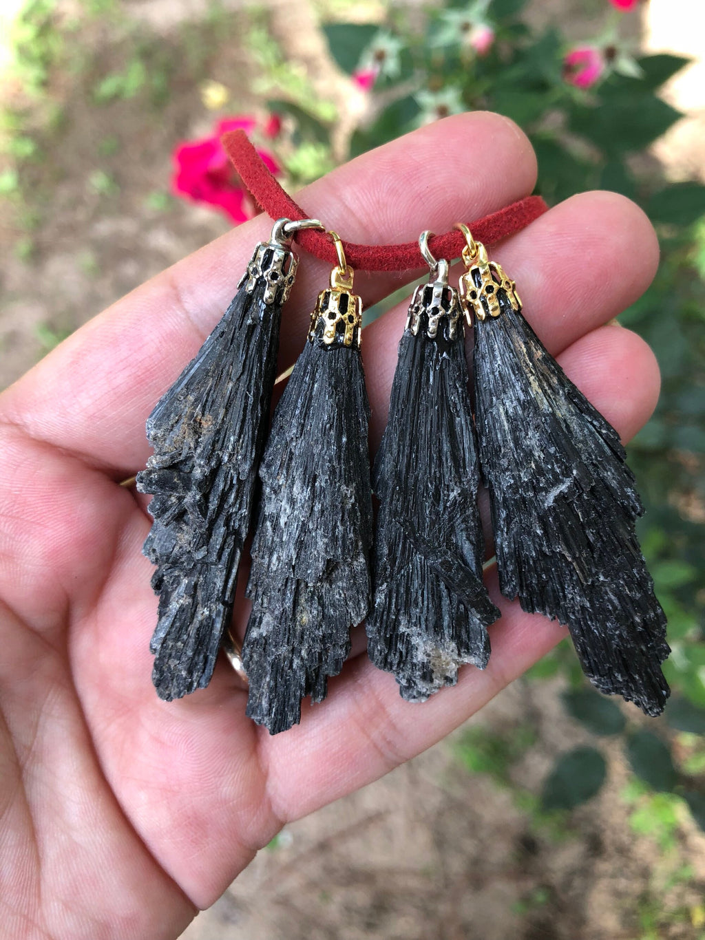 Black Kyanite Pendant