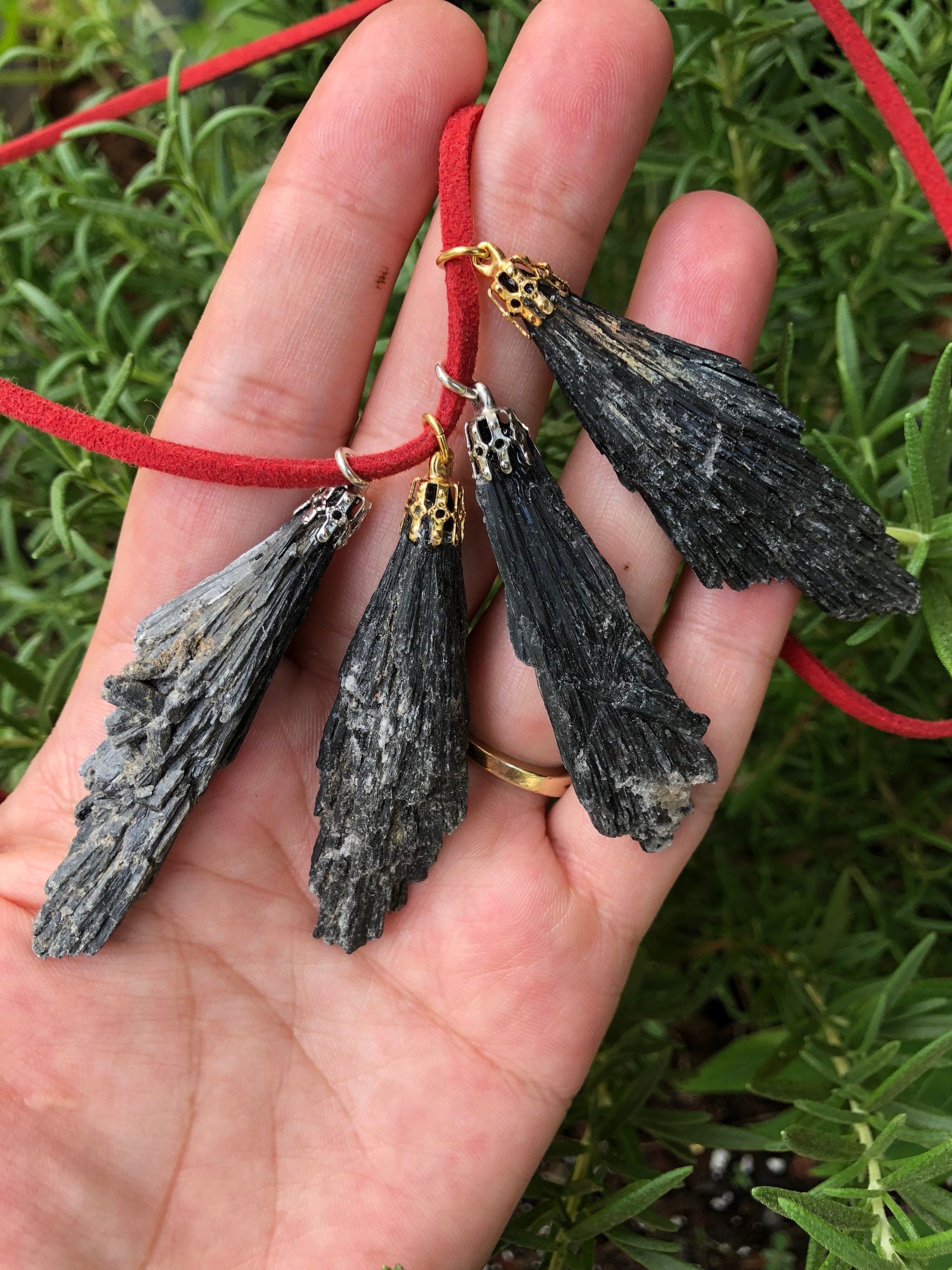 Black Kyanite Pendant