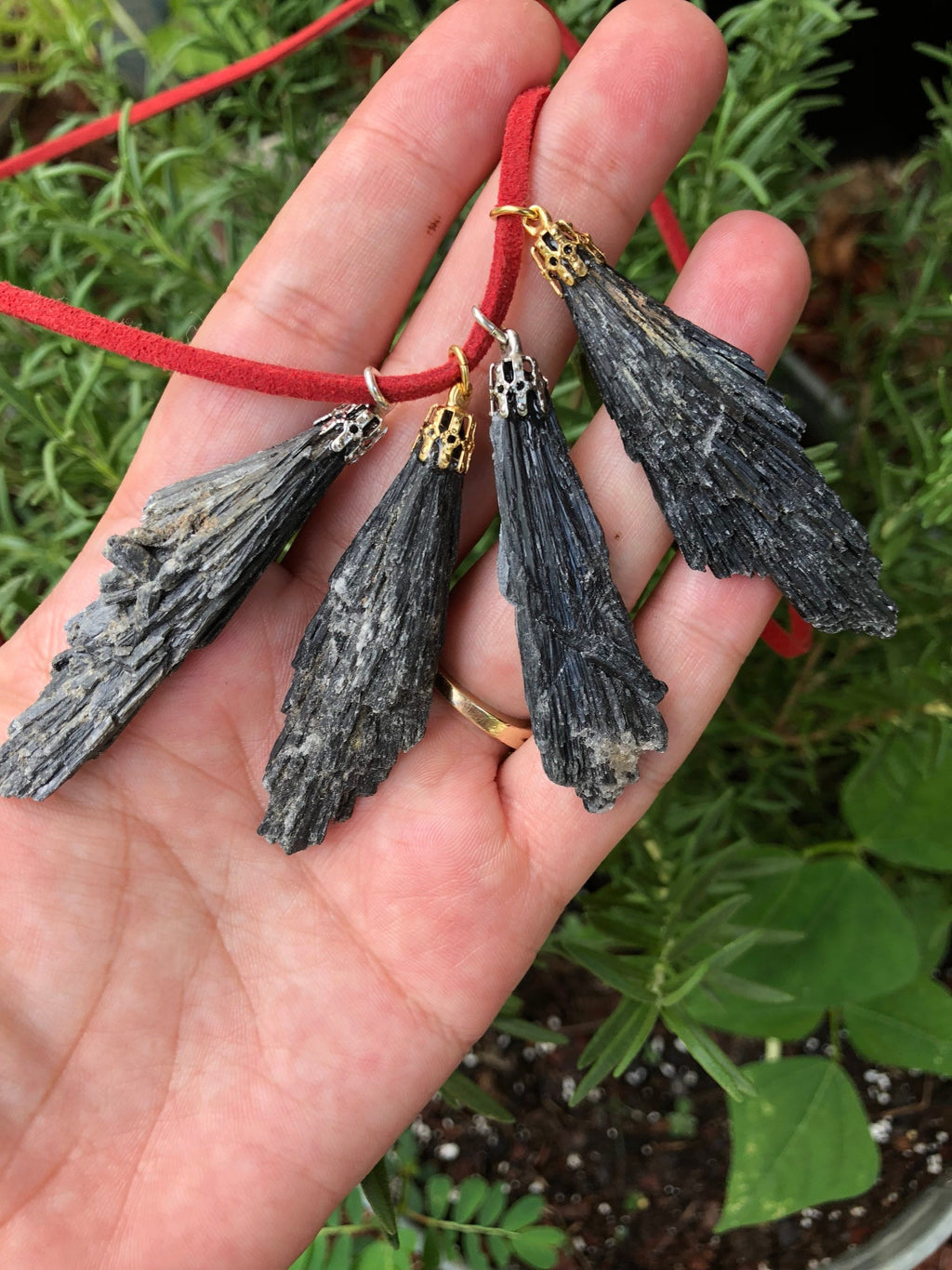 Black Kyanite Pendant