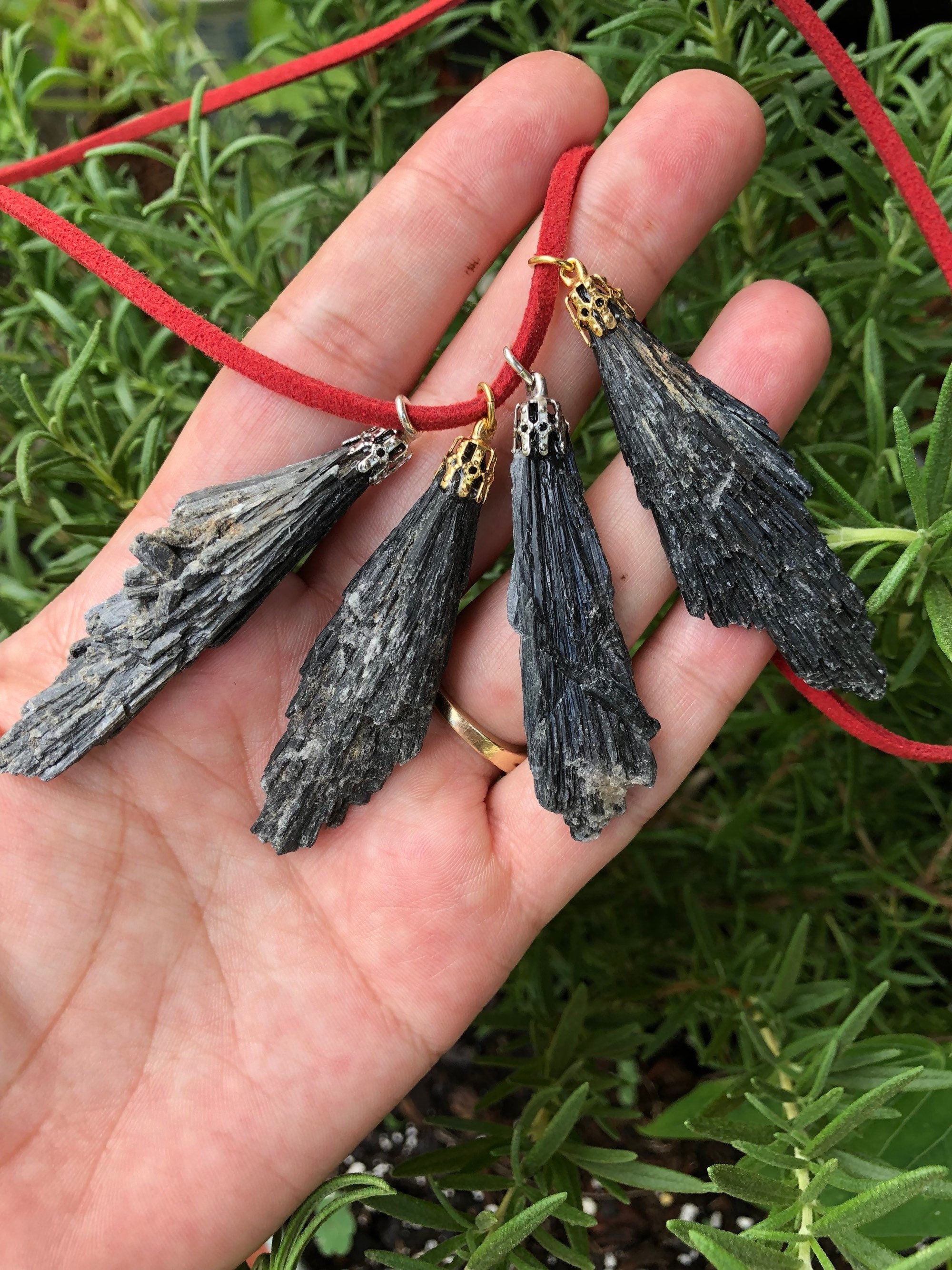Black Kyanite Pendant