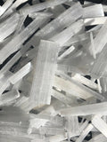 1lb+ 1-6"  Selenite sticks,  Jewelry/craft/wrappable size