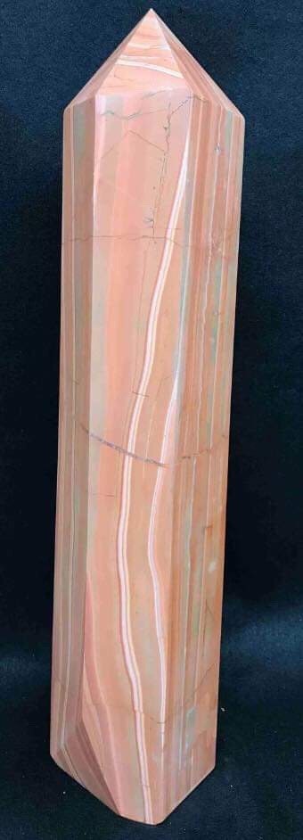 Huge 9.6lb 15" Striped Red Jasper Polished Tower/Obelisk