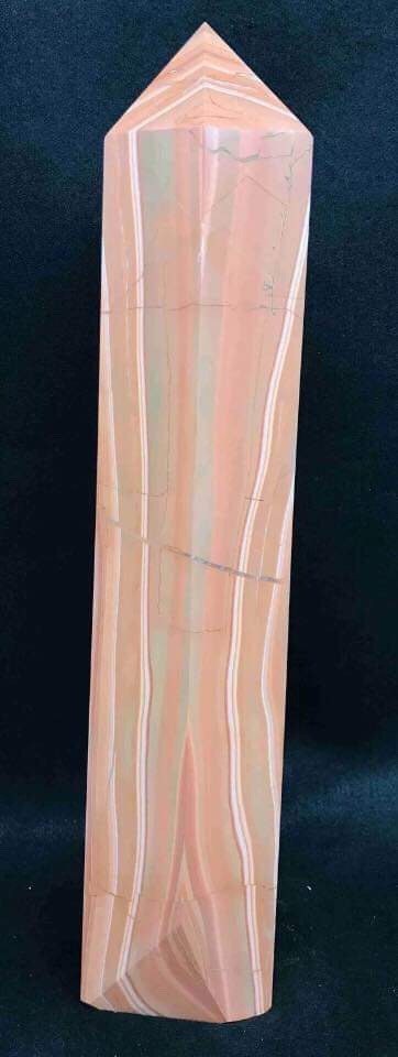Huge 9.6lb 15" Striped Red Jasper Polished Tower/Obelisk