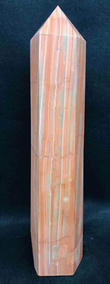 Huge 9.6lb 15" Striped Red Jasper Polished Tower/Obelisk