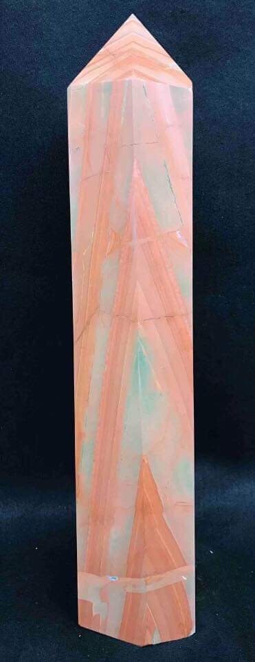 Huge 9.6lb 15" Striped Red Jasper Polished Tower/Obelisk