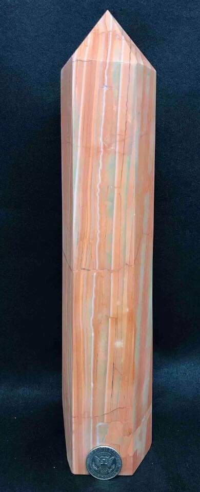 Huge 9.6lb 15" Striped Red Jasper Polished Tower/Obelisk