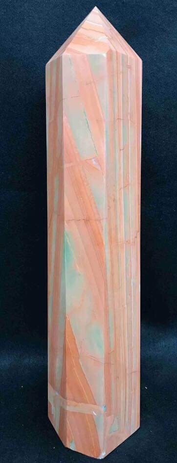 Huge 9.6lb 15" Striped Red Jasper Polished Tower/Obelisk