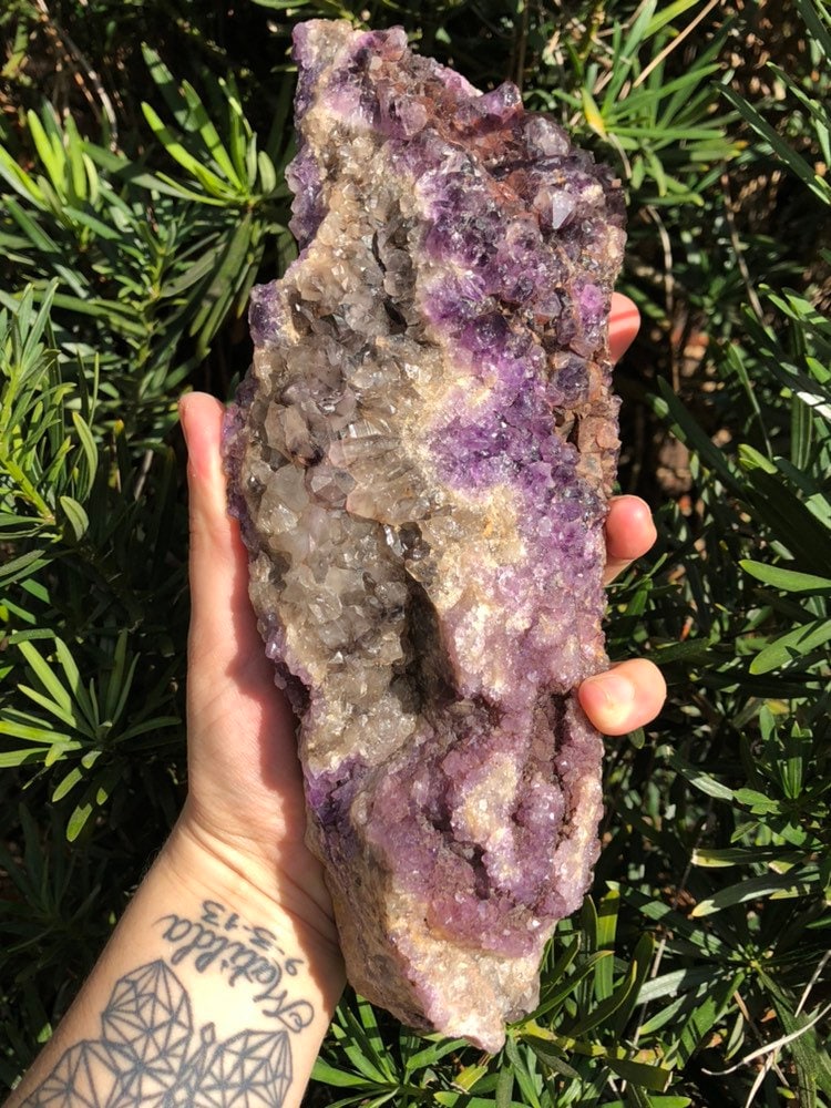 Huge 2.7 Thunder Bay Amethyst and Smoky Quartz Cluster from Canada