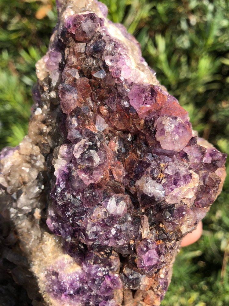 Huge 2.7 Thunder Bay Amethyst and Smoky Quartz Cluster from Canada