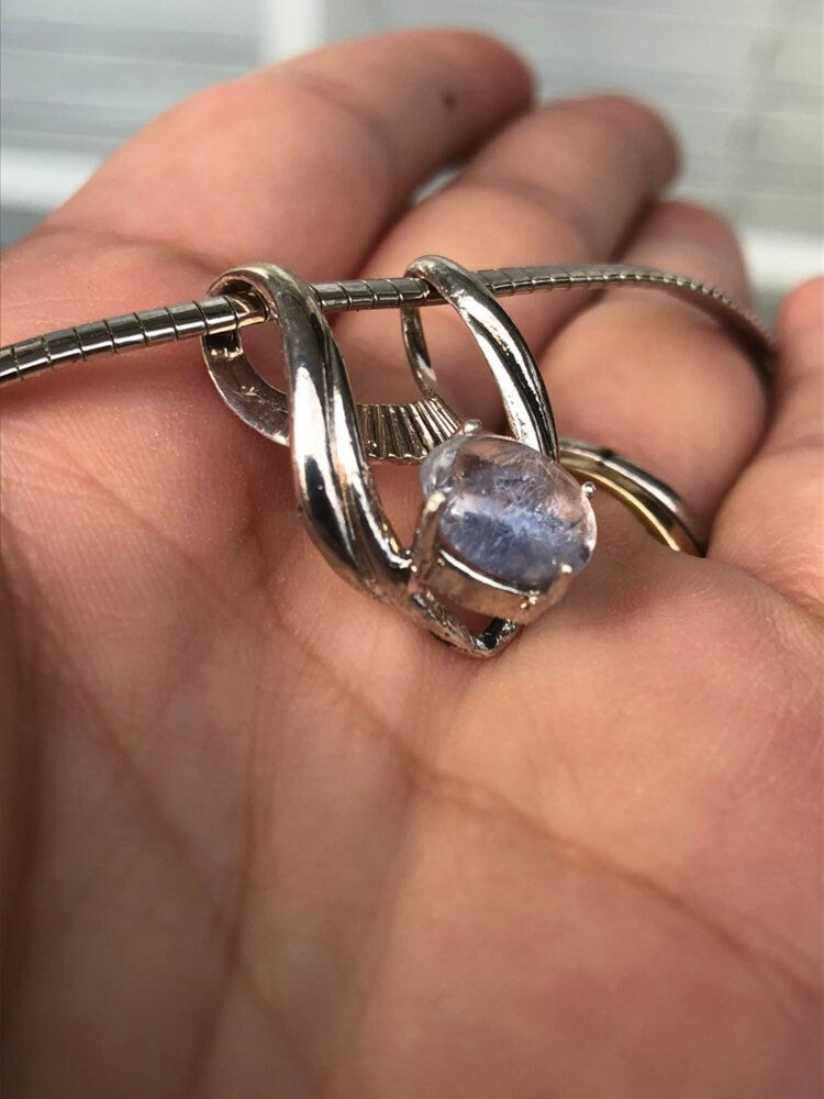 Dumortierite Sterling Silver Necklace