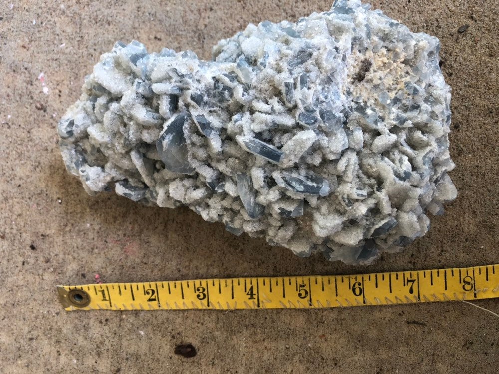 Huge 3.1lb Celestite Cluster from Monroe Michigan
