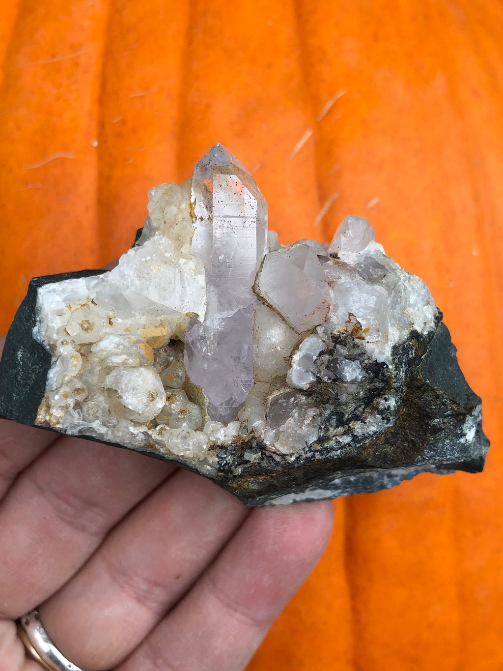 Goboboseb Enhydro Amethyst Quartz Crystal  From The Erongo Region Namibia