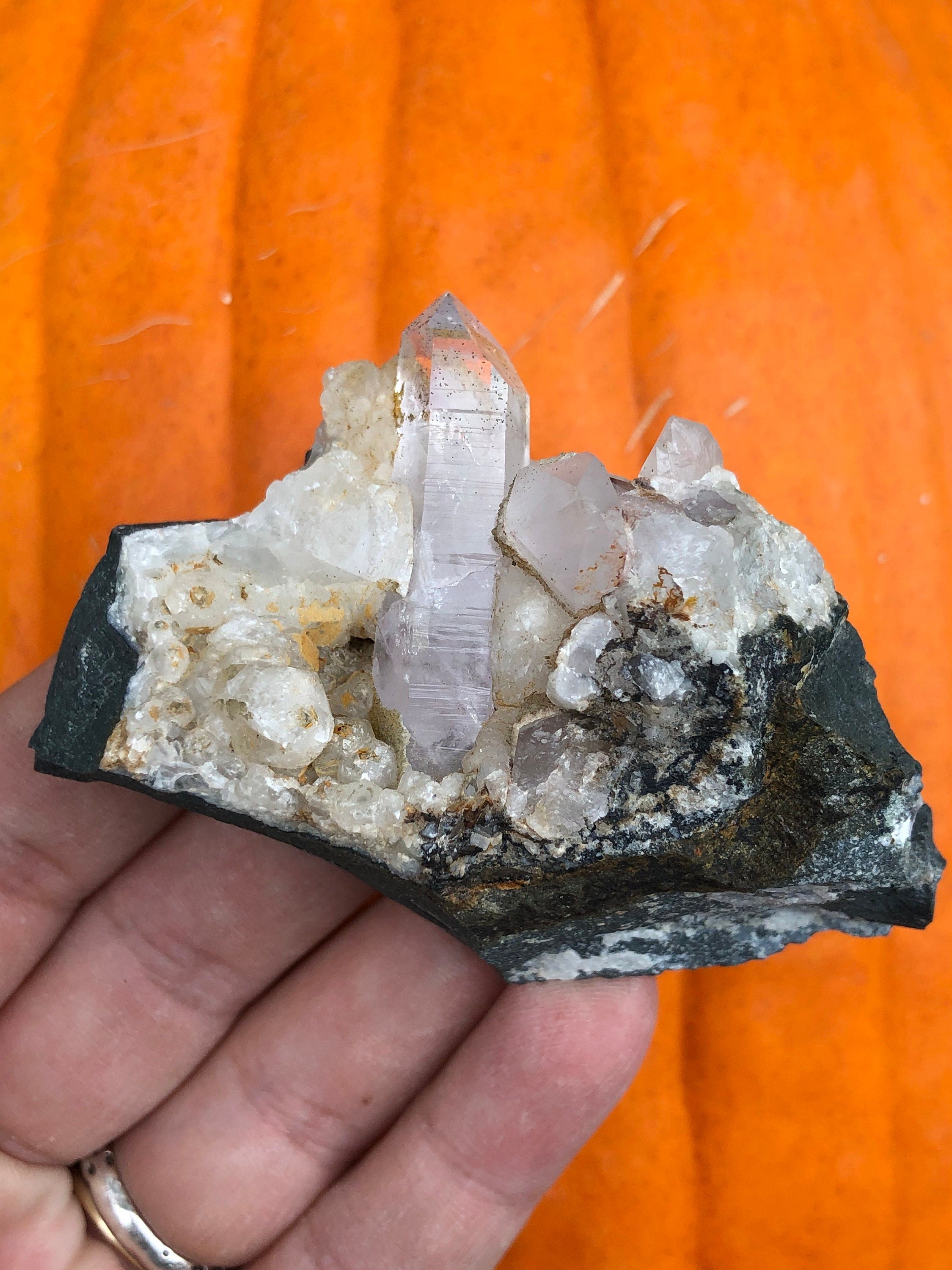 Goboboseb Enhydro Amethyst Quartz Crystal  From The Erongo Region Namibia