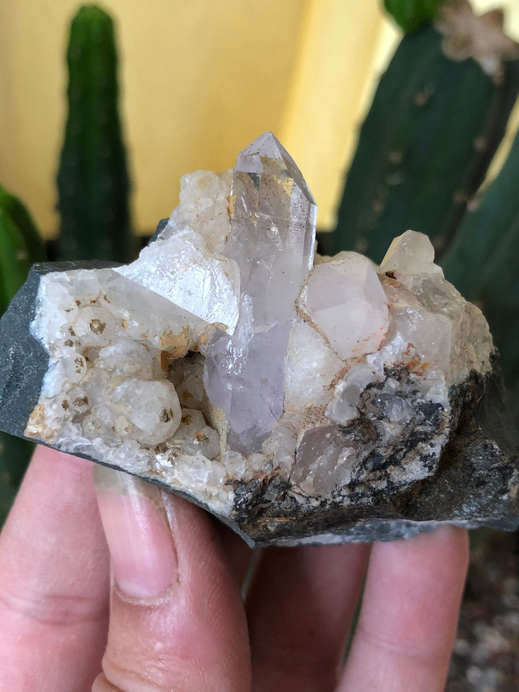 Goboboseb Enhydro Amethyst Quartz Crystal  From The Erongo Region Namibia