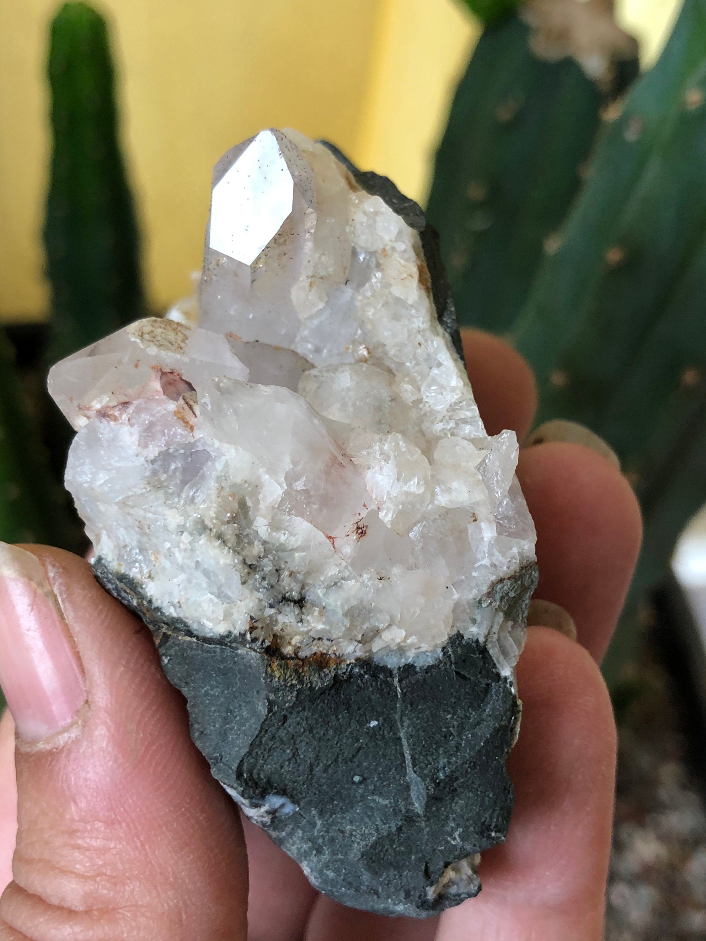 Goboboseb Enhydro Amethyst Quartz Crystal  From The Erongo Region Namibia