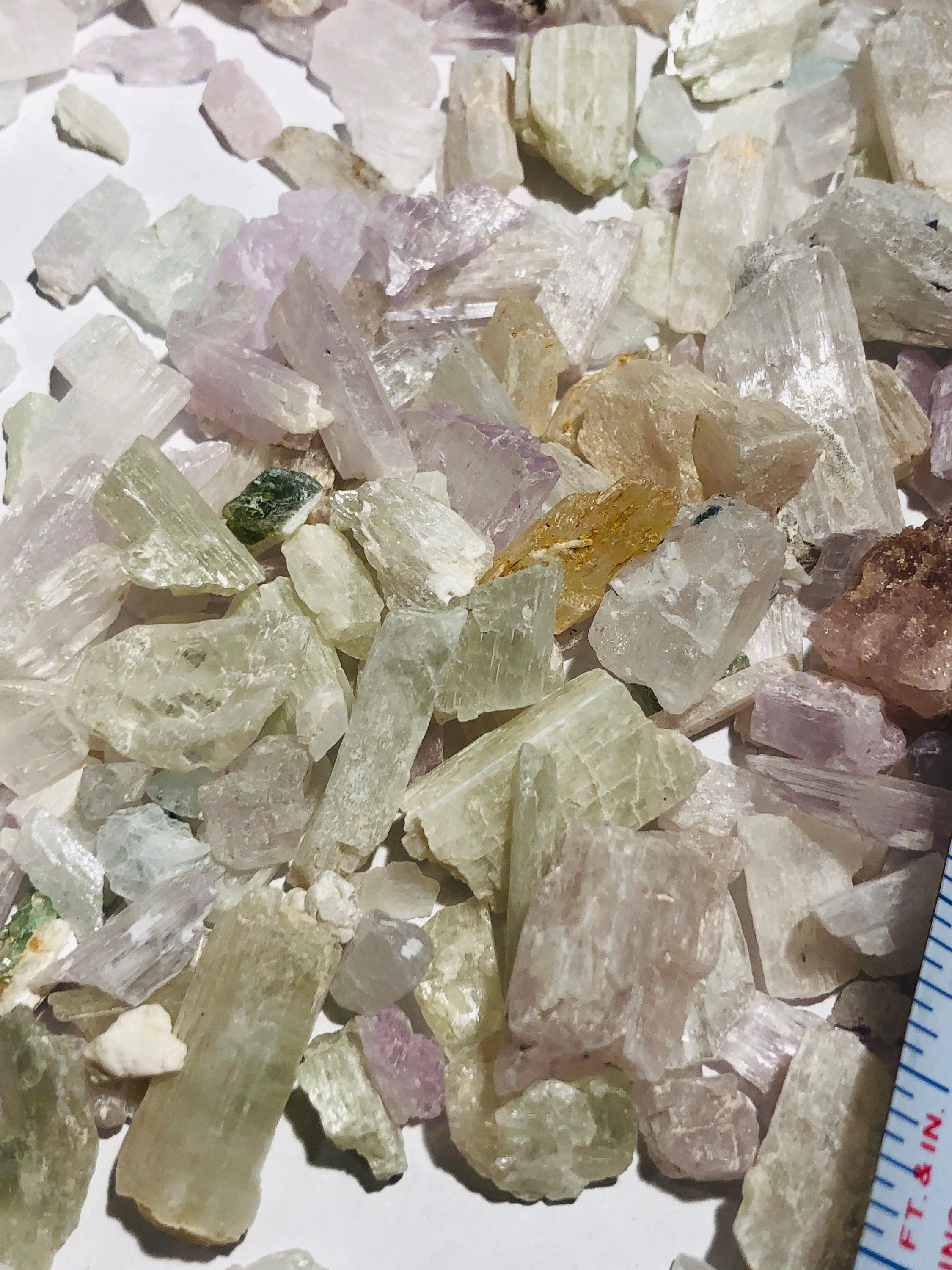 Bulk Kunzite Spodumene Crystals