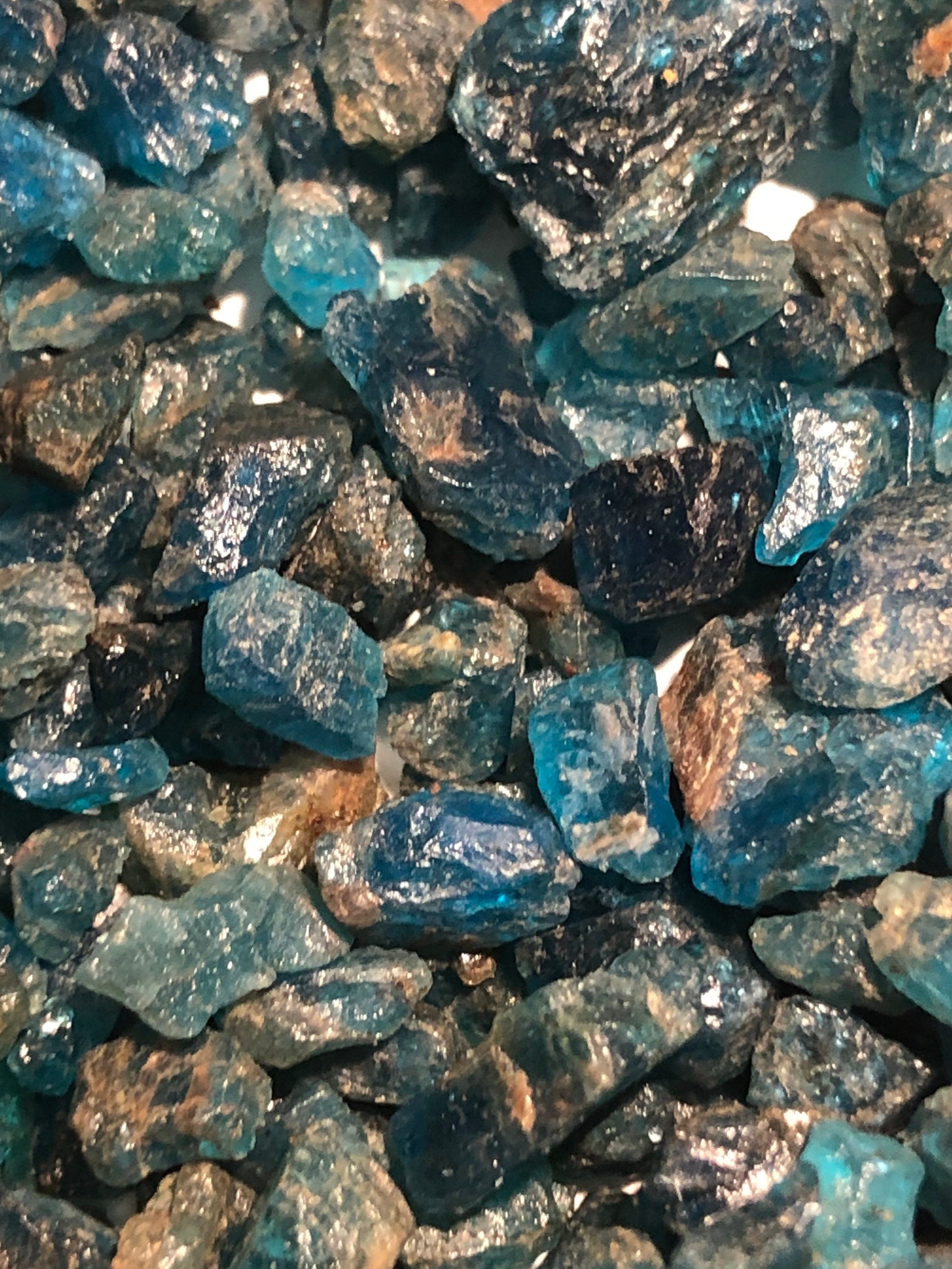 Bulk Blue Apatite Crystals