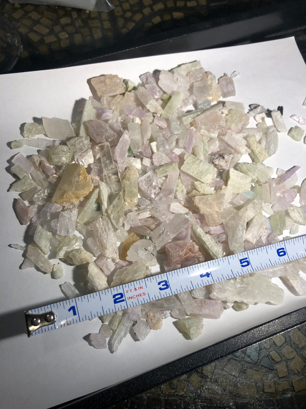 Bulk Kunzite Spodumene Crystals
