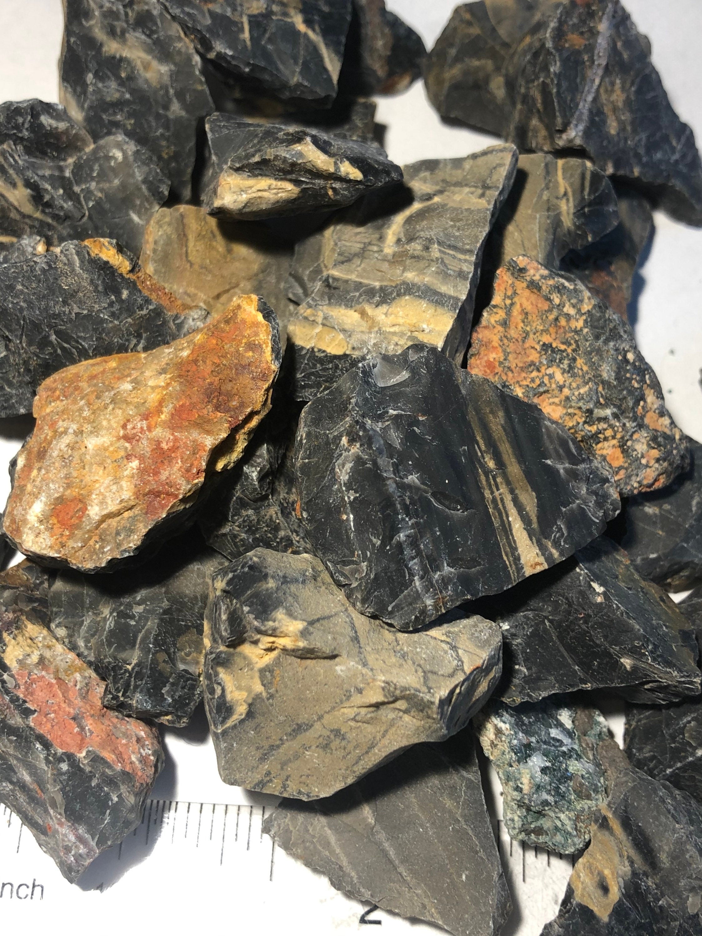 1lb Black Onyx Rough Crystals