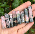 Little Rhodonite Obelisk Tower Natural Stone Point Jewelry Making Supplies (1)