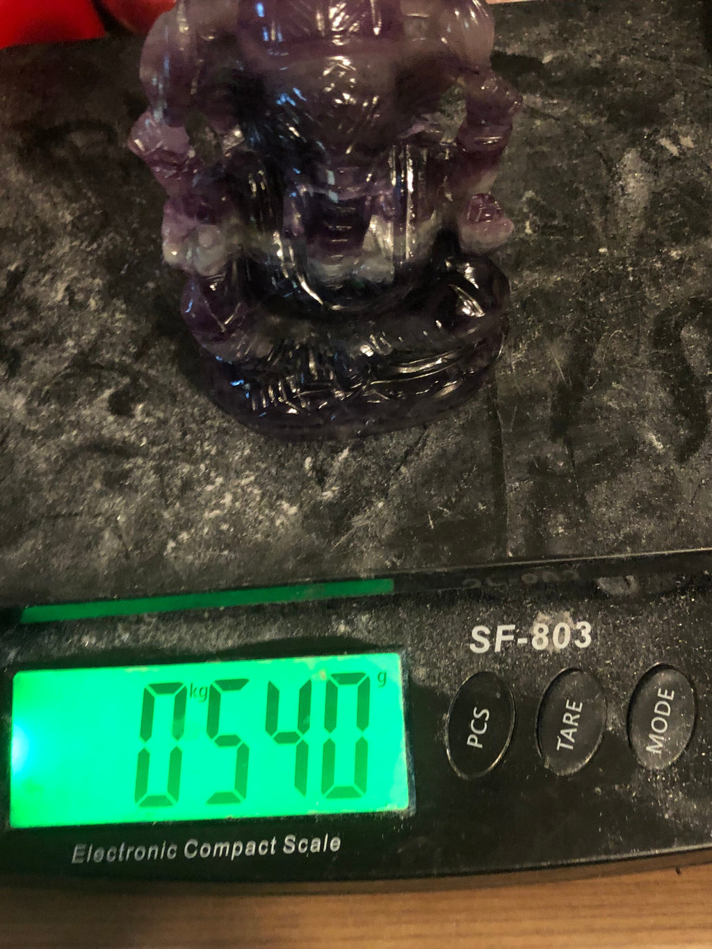 Multicolored Fluorite Ganesha Stone Carving