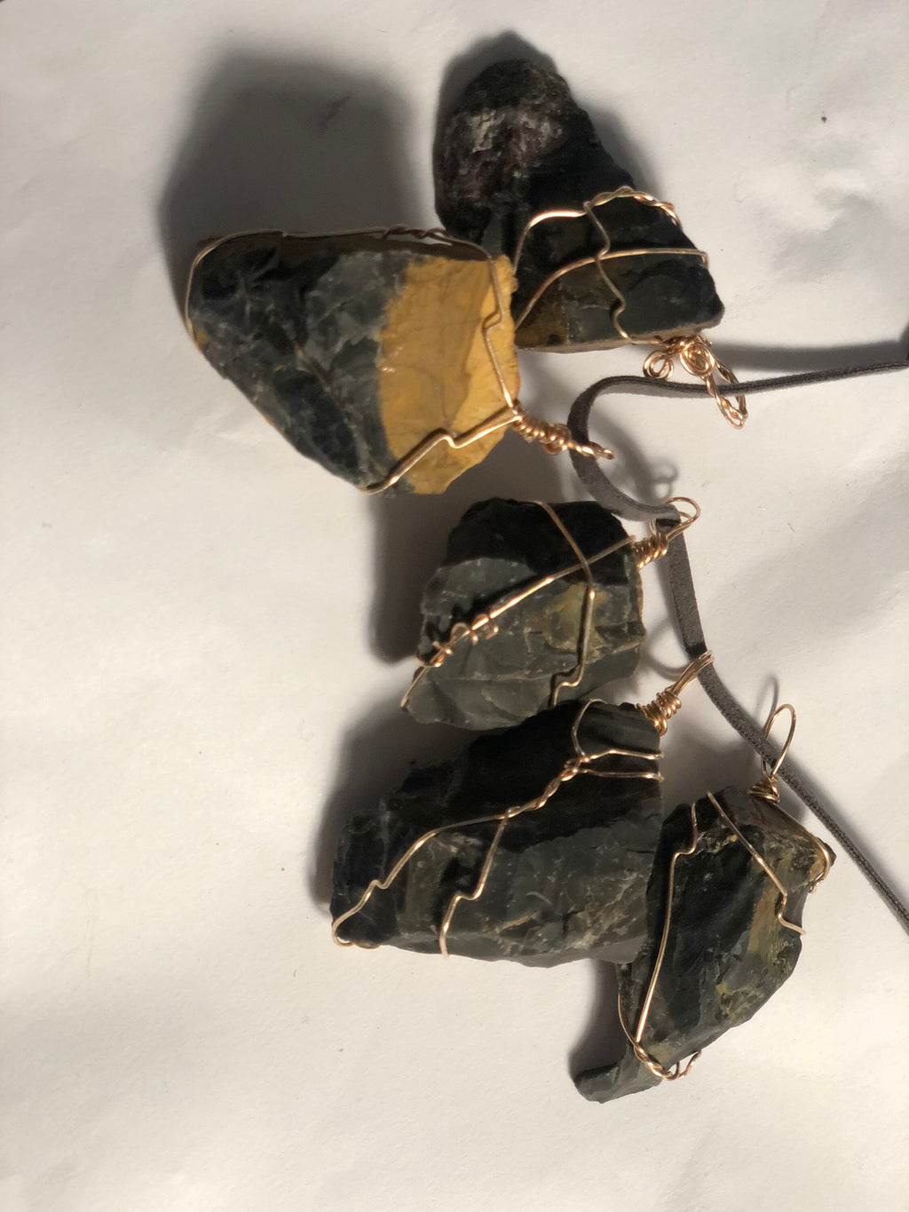 Black Onyx Wire Wrapped Pendant