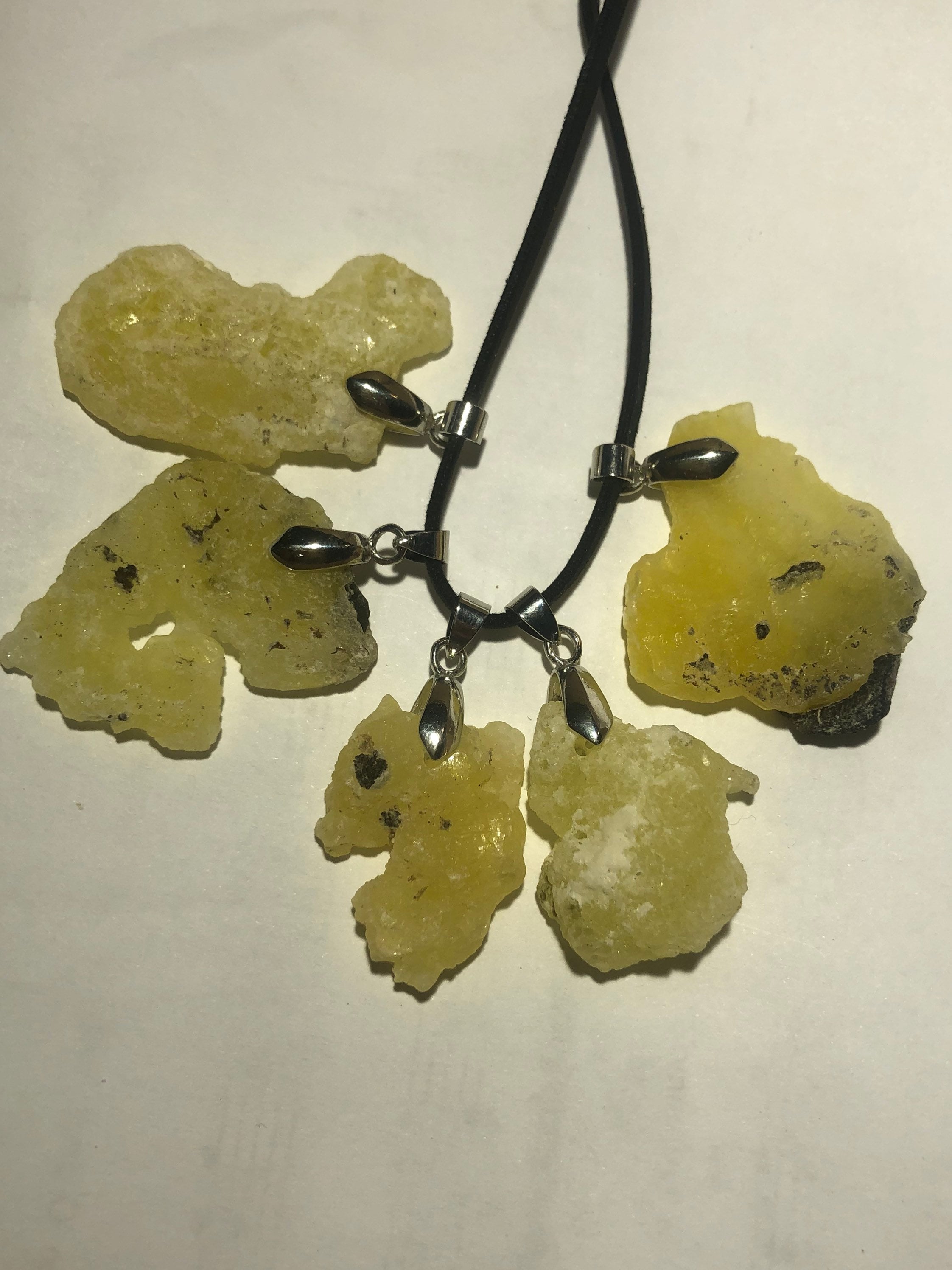 Brucite Crystal Pendant