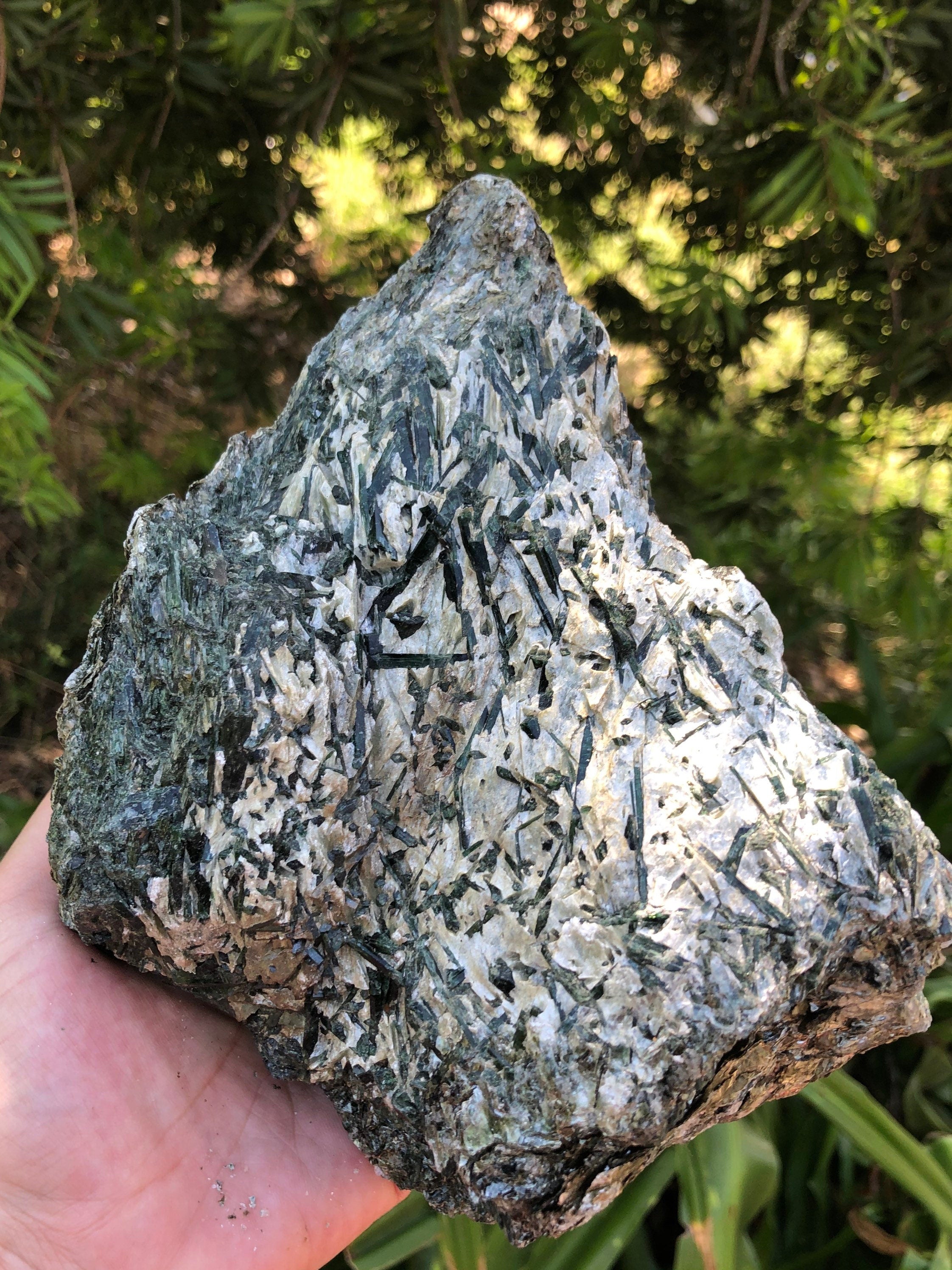 Huge 5.75lb Chrome Diopside Crystals loaded in Matrix