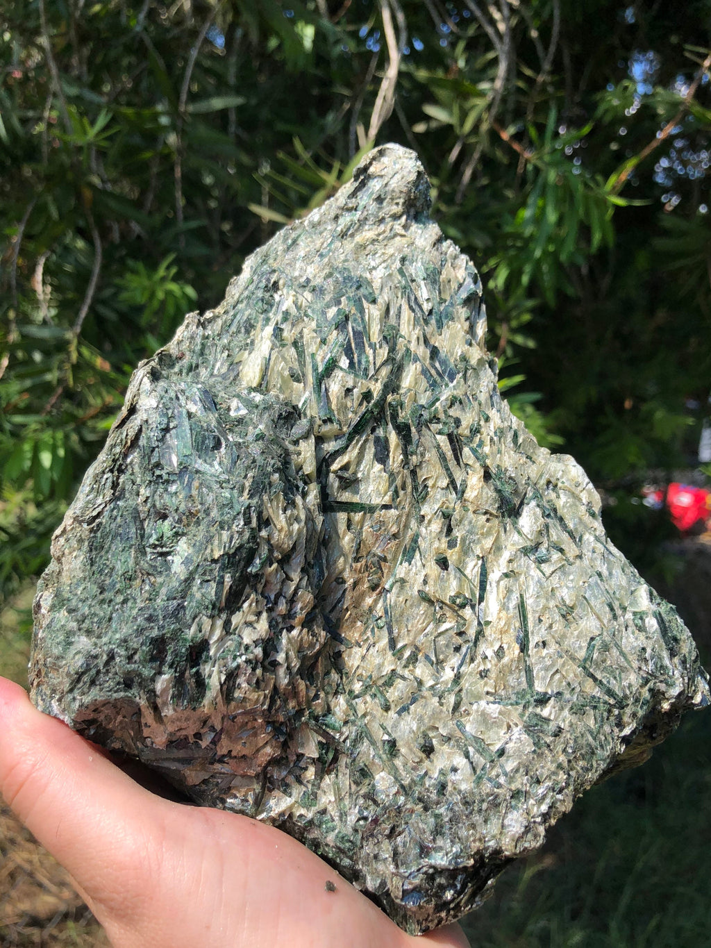 Huge 5.75lb Chrome Diopside Crystals loaded in Matrix