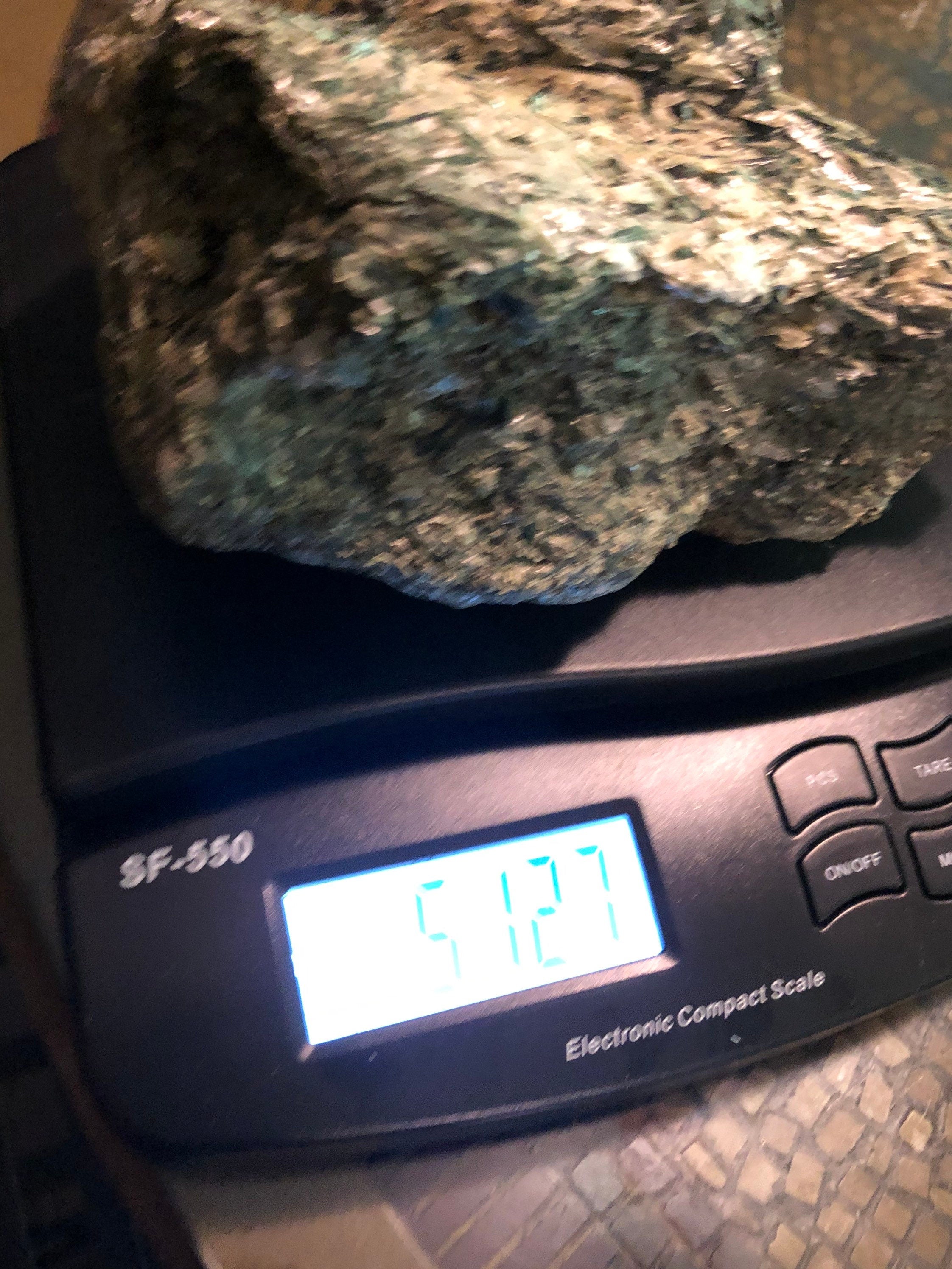 Huge 5.75lb Chrome Diopside Crystals loaded in Matrix