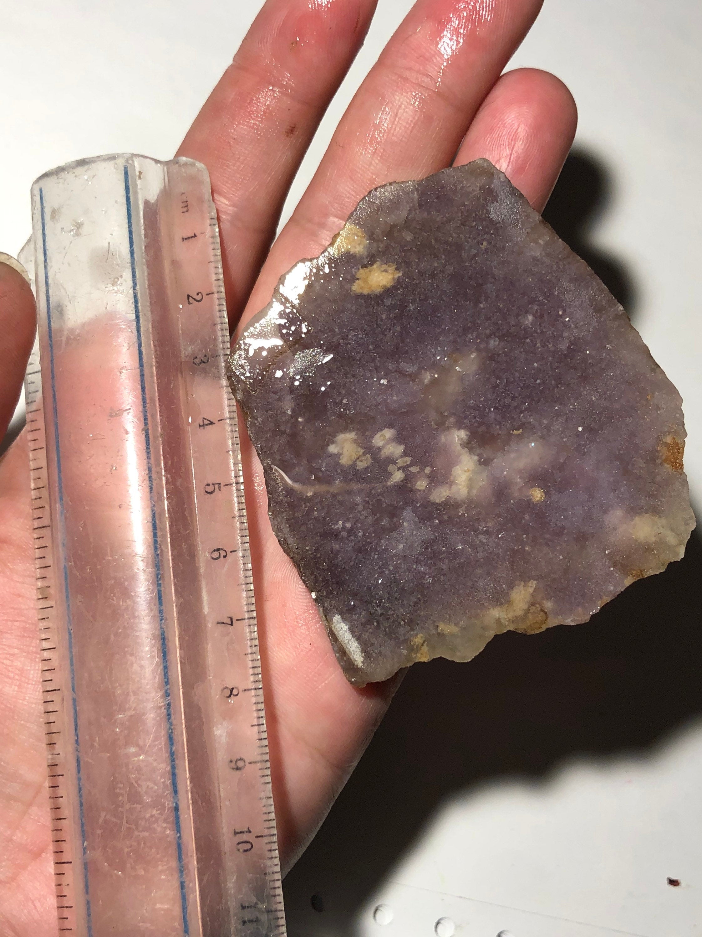 Gemmy Lepidolite Slab from Colorado