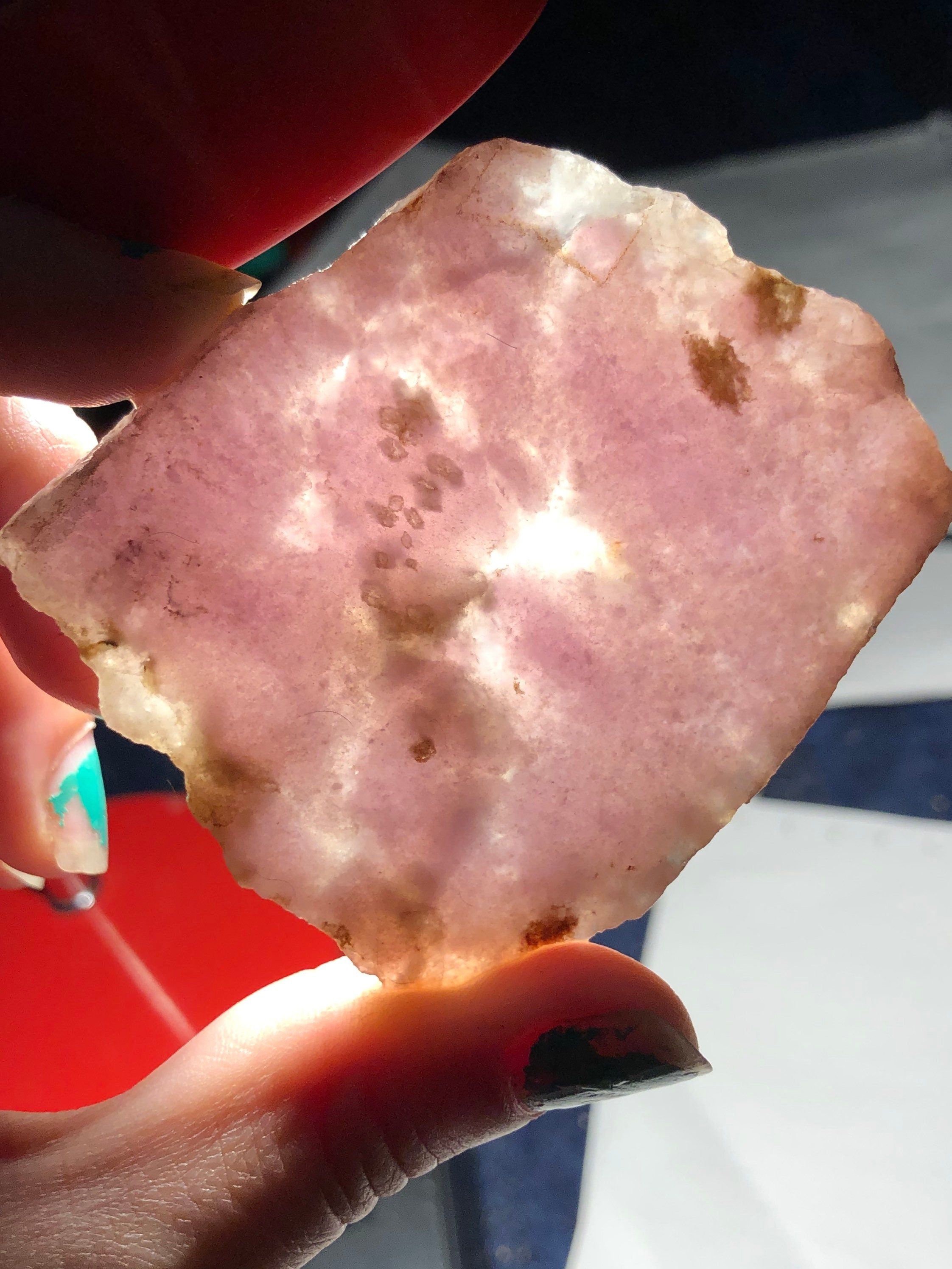 Gemmy Lepidolite Slab from Colorado
