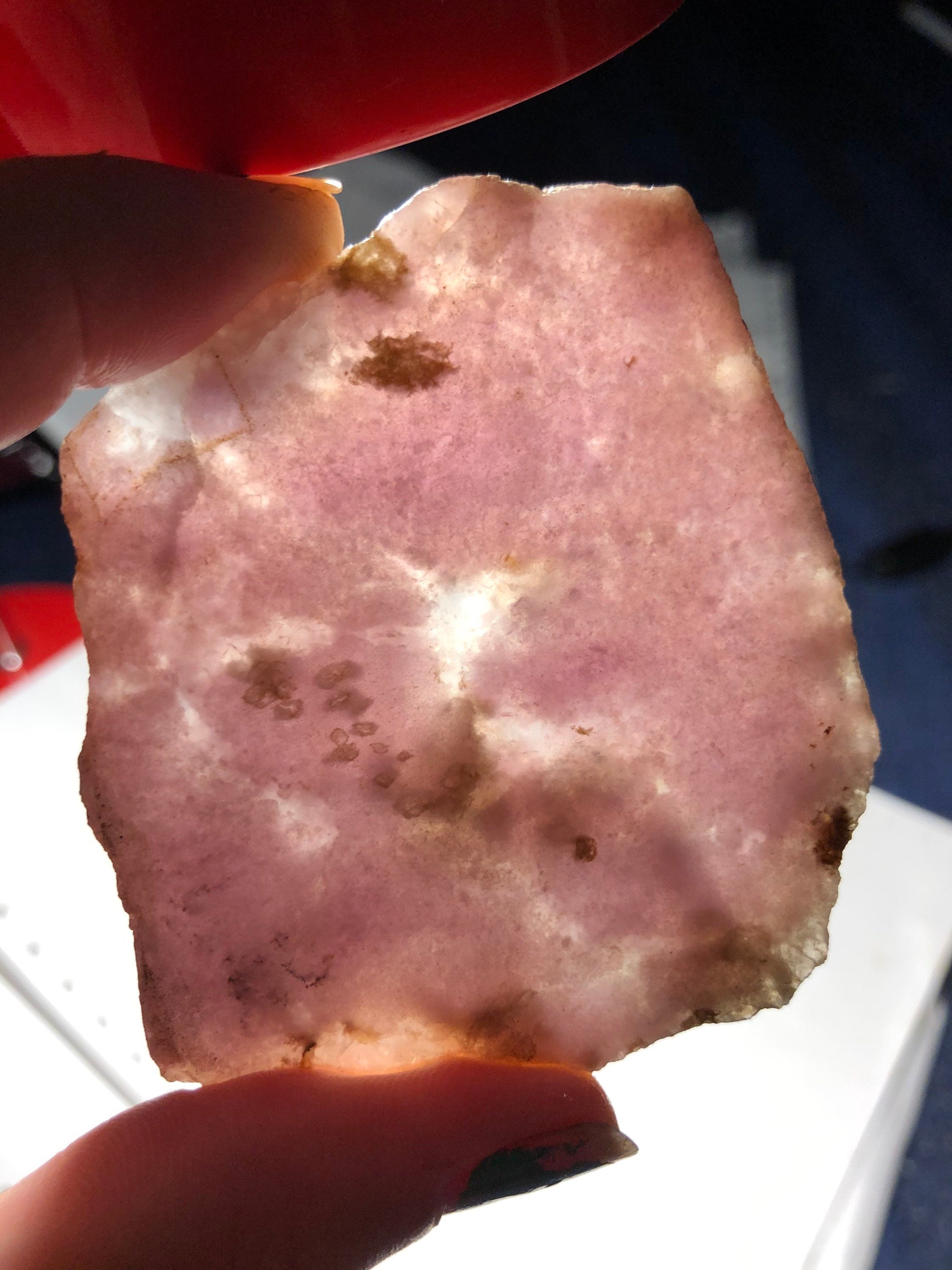 Gemmy Lepidolite Slab from Colorado