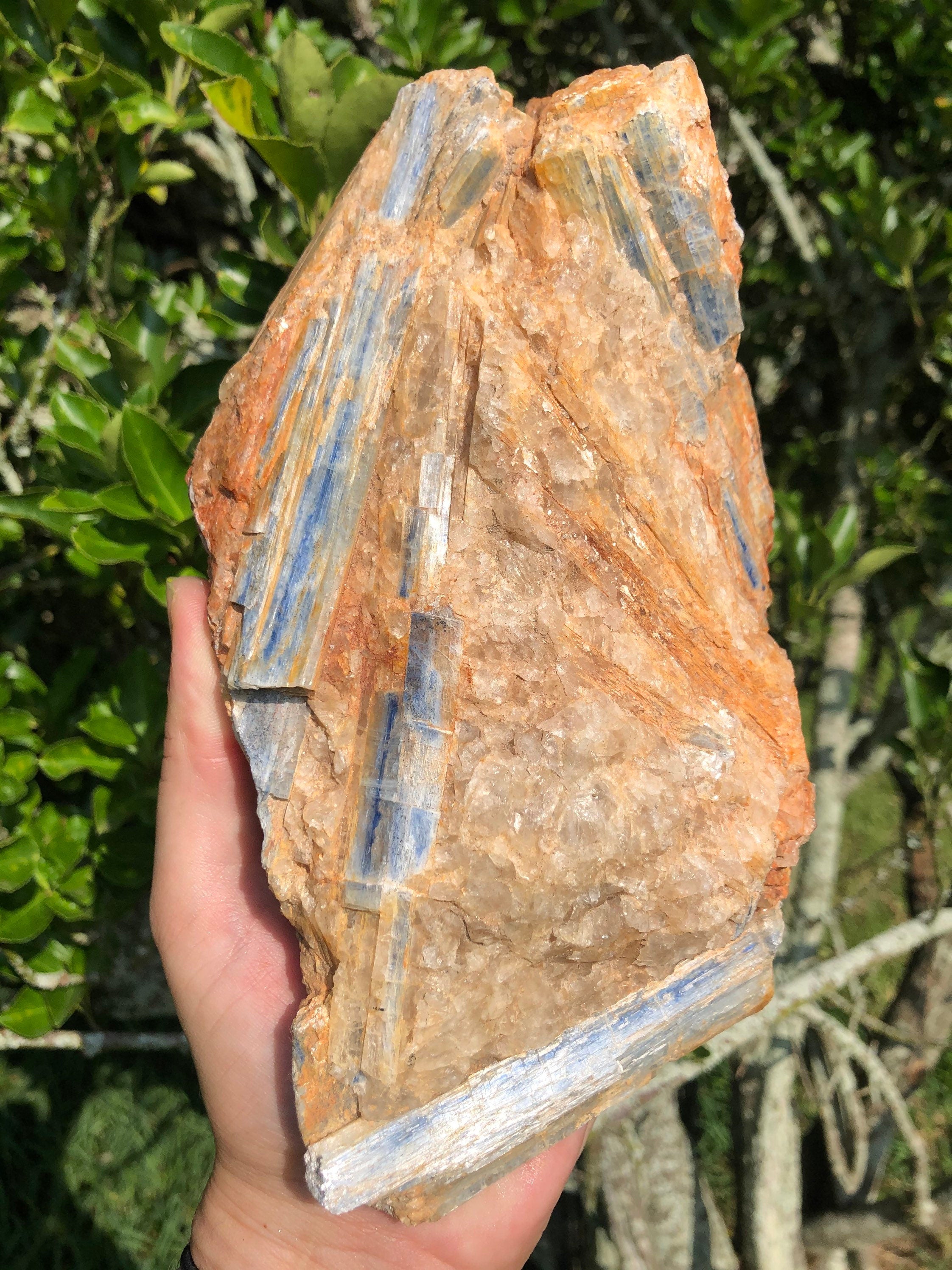 Huge Blue Kyanite crystals in Matrix
