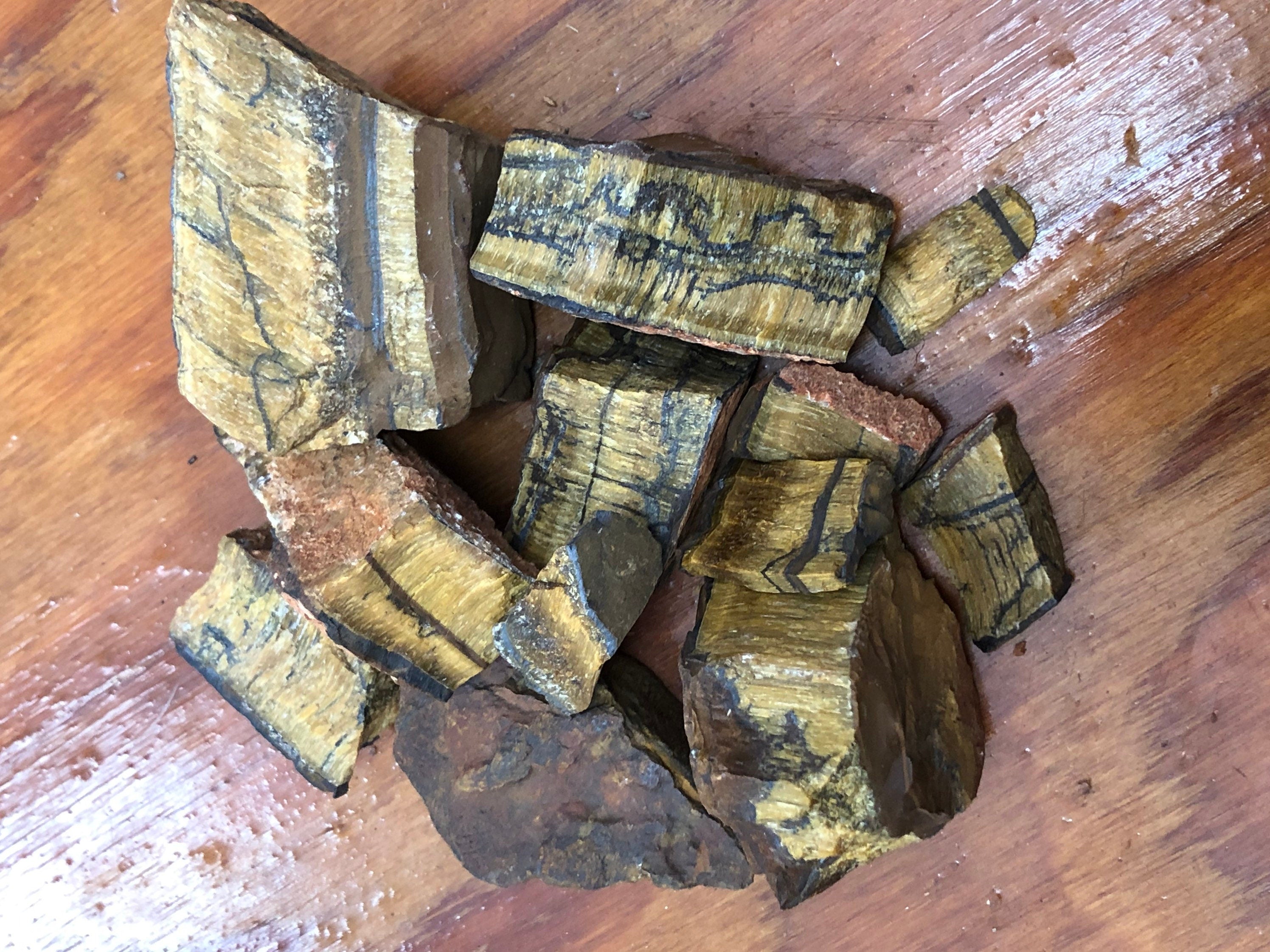 1lb Tiger’s Eye Rough Crystals
