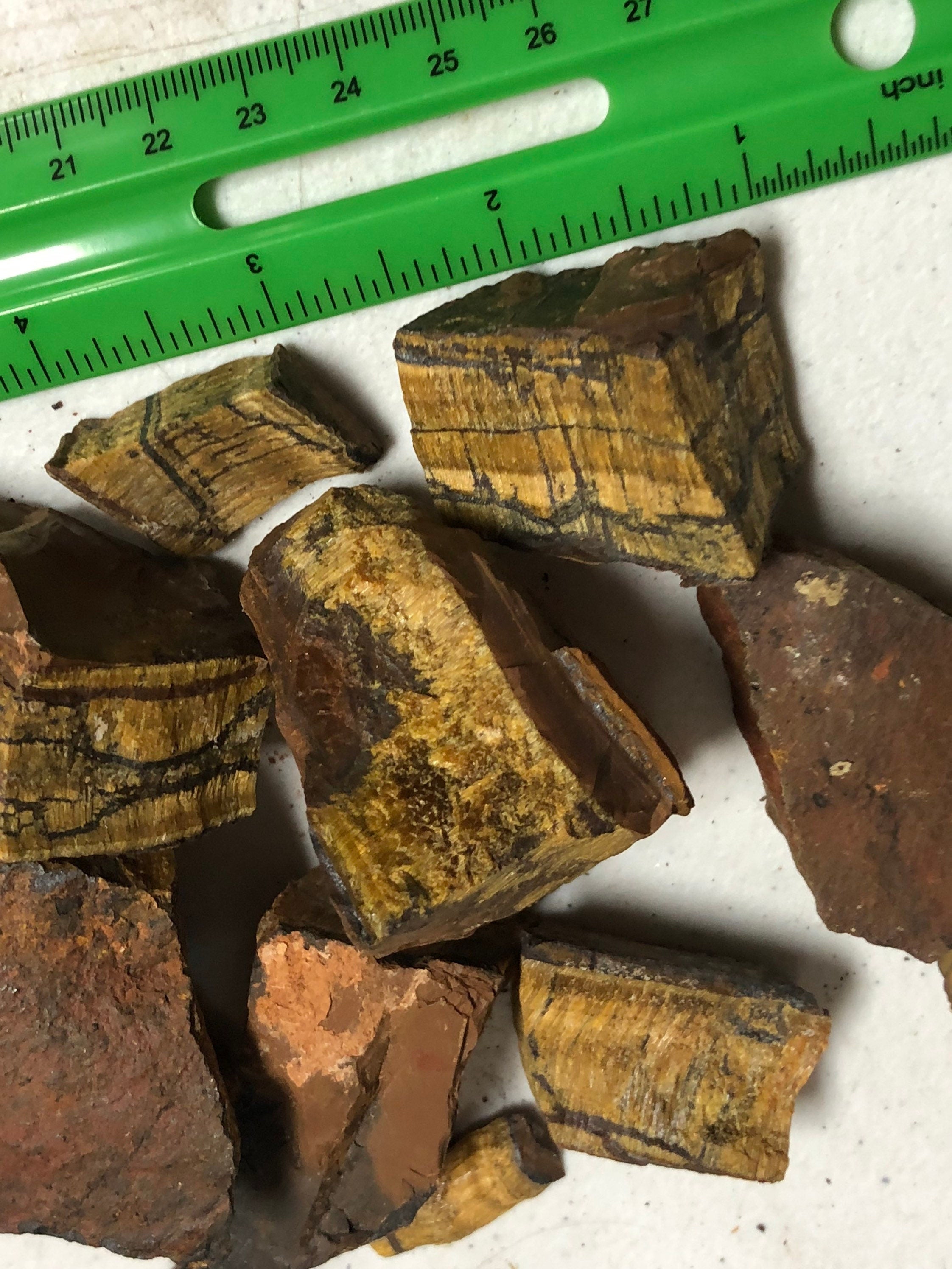 1lb Tiger’s Eye Rough Crystals