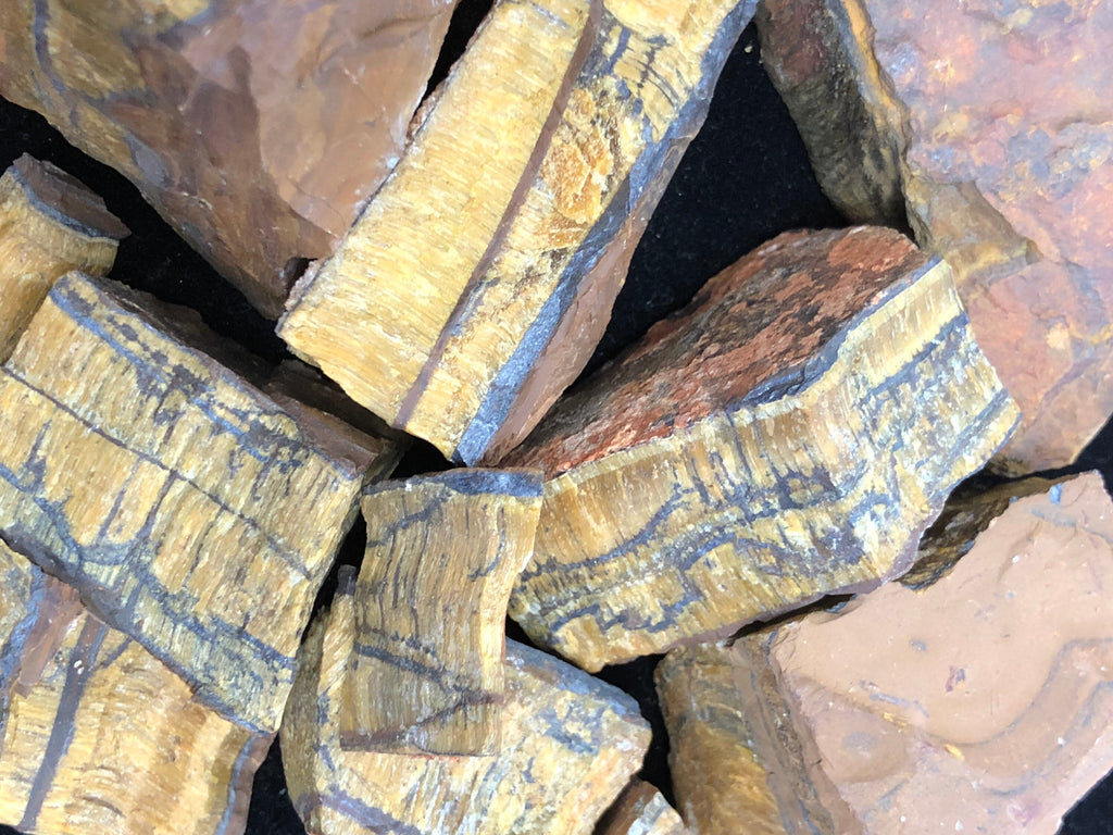 1lb Tiger’s Eye Rough Crystals