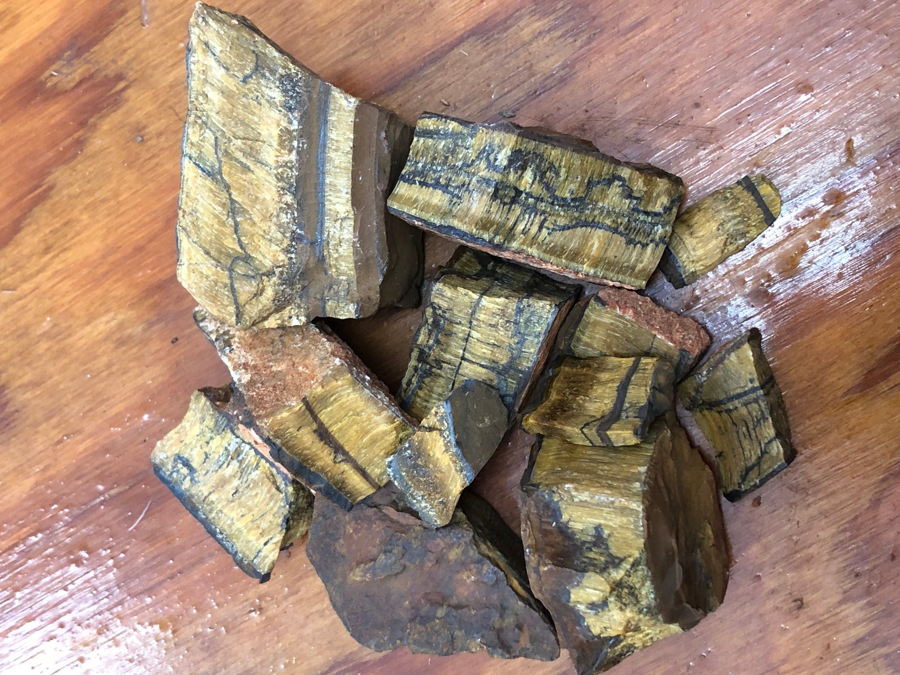 1lb Tiger’s Eye Rough Crystals