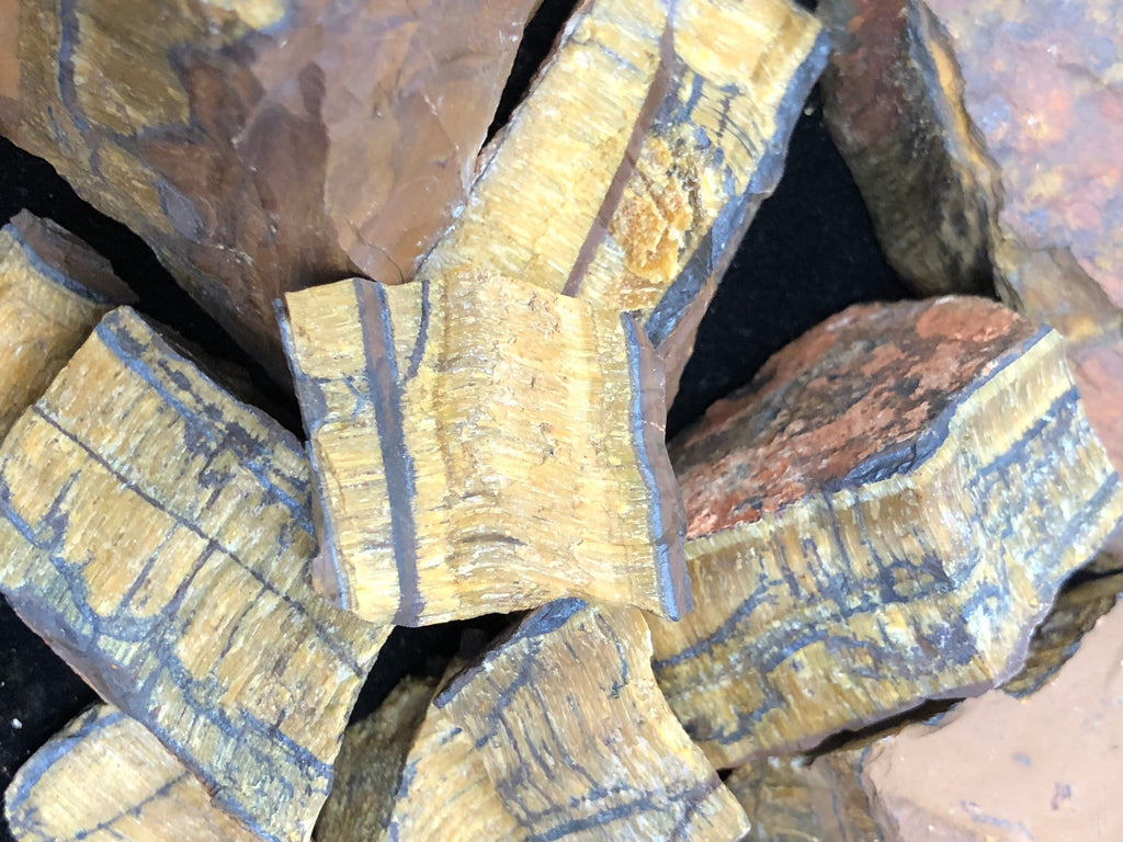 1lb Tiger’s Eye Rough Crystals