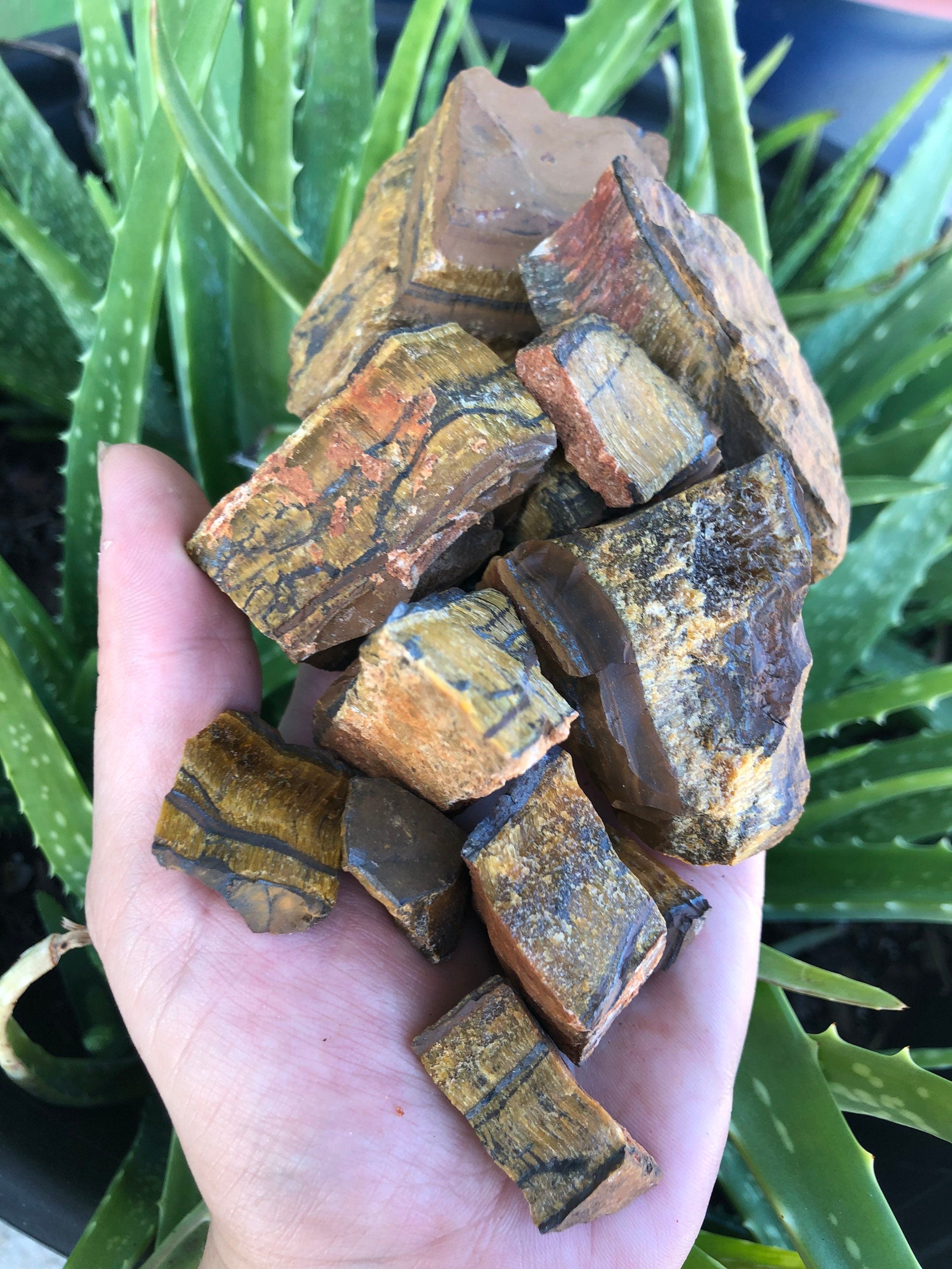 1lb Tiger’s Eye Rough Crystals