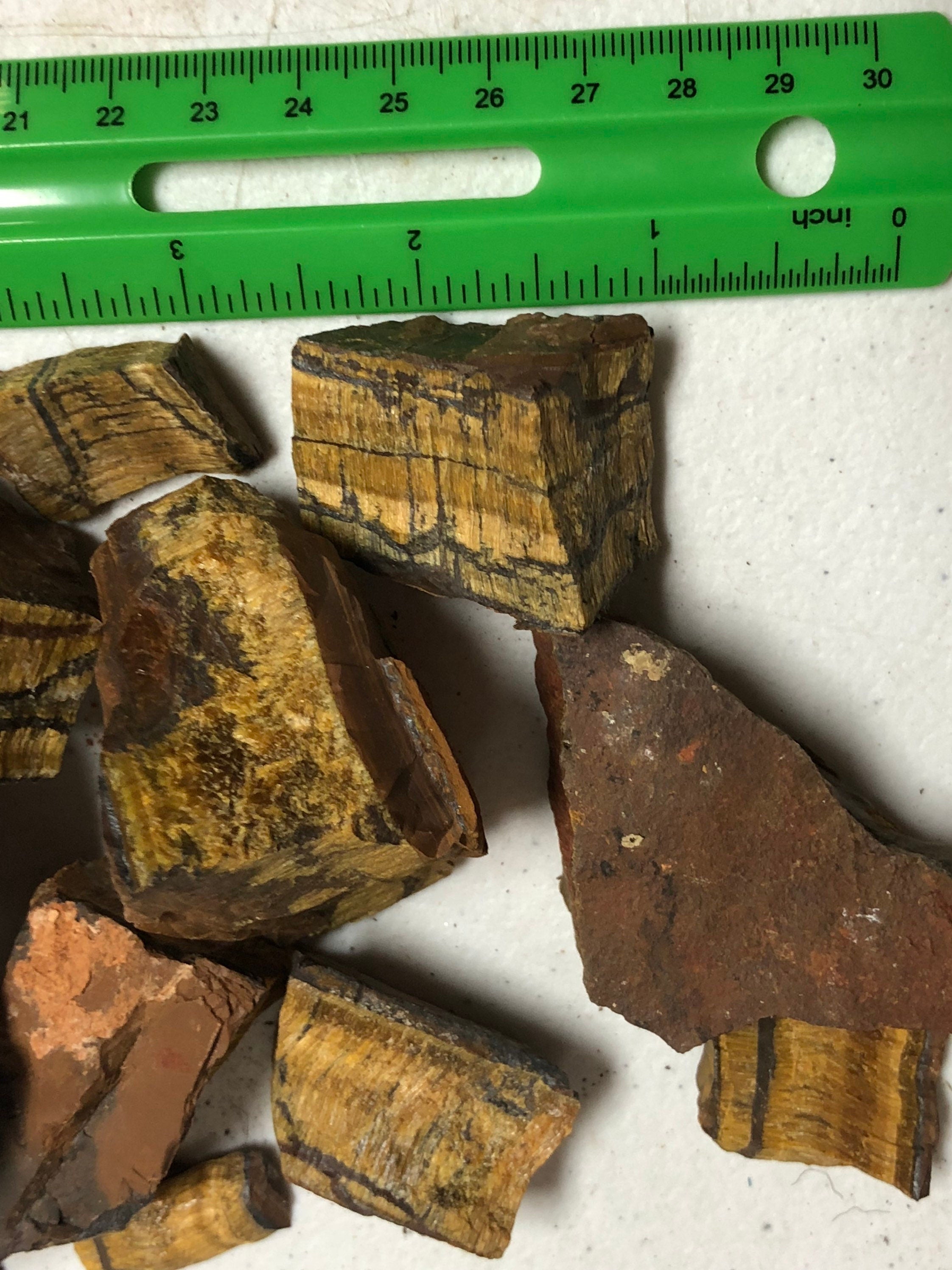 1lb Tiger’s Eye Rough Crystals