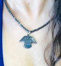Hematite Angel Beaded Necklace
