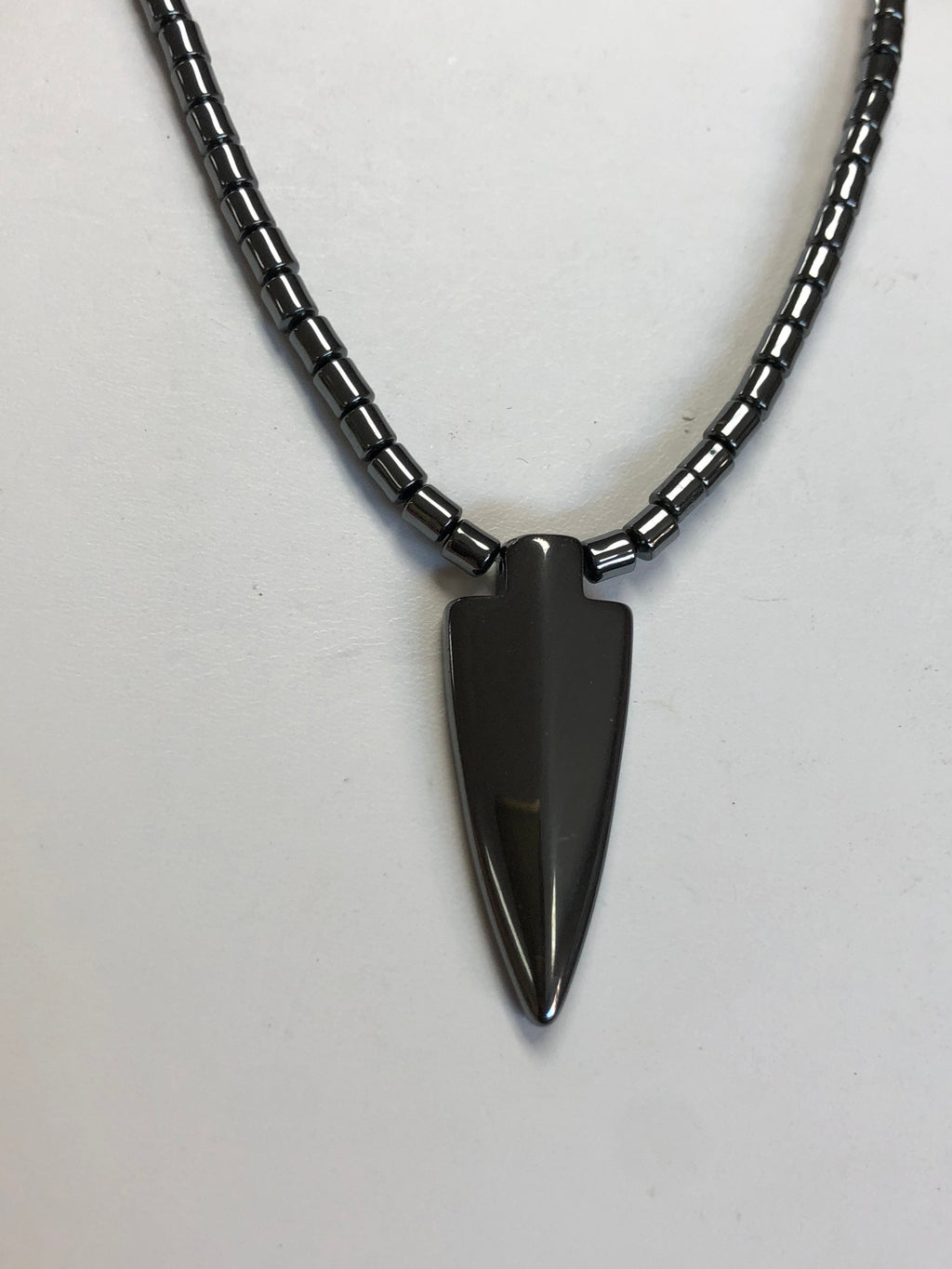 Hematite Arrowhead Beaded Necklace