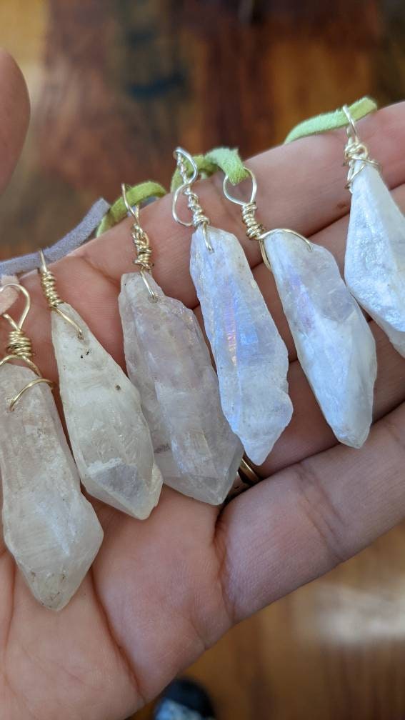 Aura Quartz Crystal Necklace