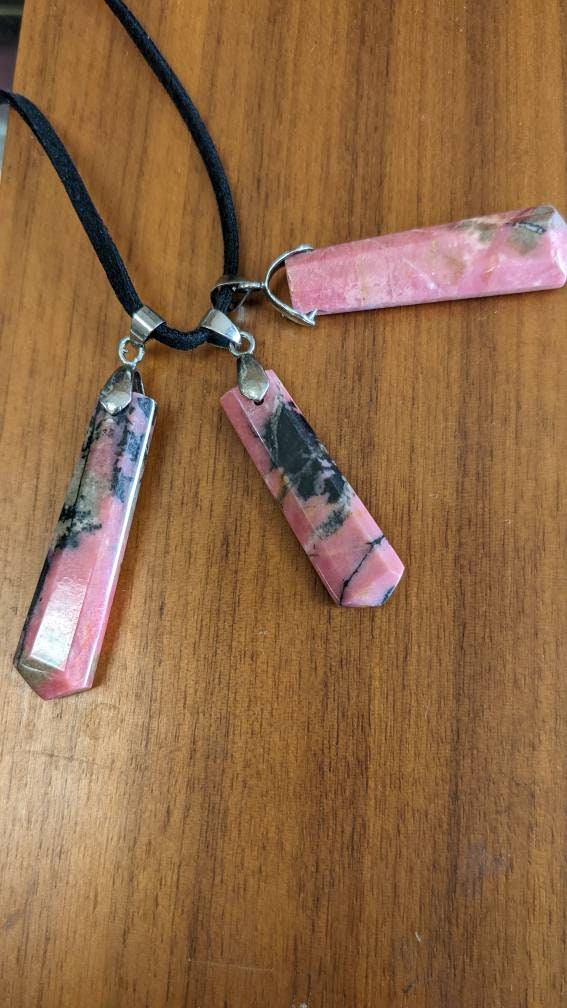 Rhodonite Crystal Necklace