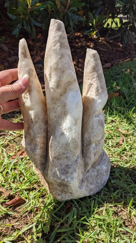 Big Stand up Tri Point Calcite Crystal from Three Gorges Dam China