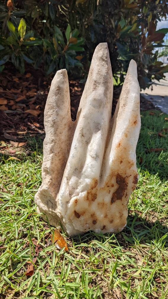 Big Stand up Tri Point Calcite Crystal from Three Gorges Dam China
