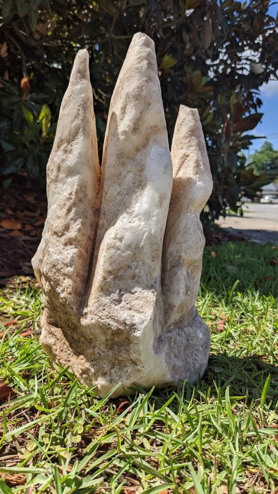 Big Stand up Tri Point Calcite Crystal from Three Gorges Dam China