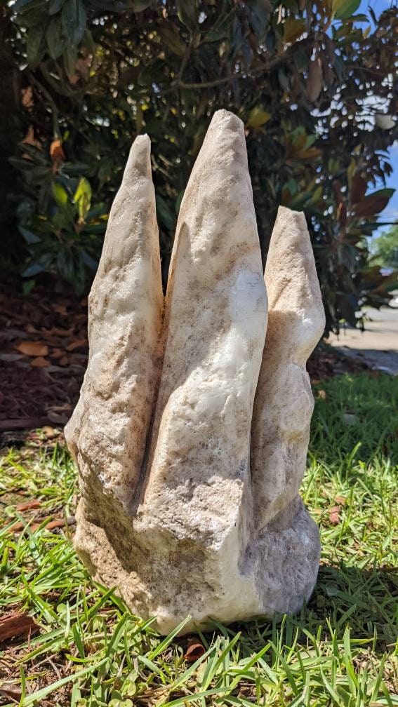 Big Stand up Tri Point Calcite Crystal from Three Gorges Dam China